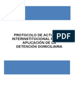 Proyecto Protocolo Actuación Interinstitucional Detención Domiciliaria PNP Con Observaciones