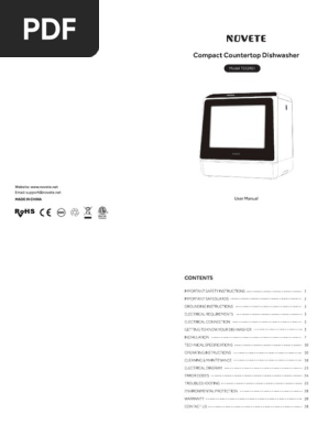 Help me find NOVETE COUNTERTOP DISHWASHER MANUAL : r/HelpMeFind