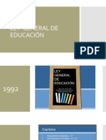 LEY GENERAL DE EDUCACIÓN - Info