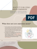 Ideal Society For Zero Carbon Emission
