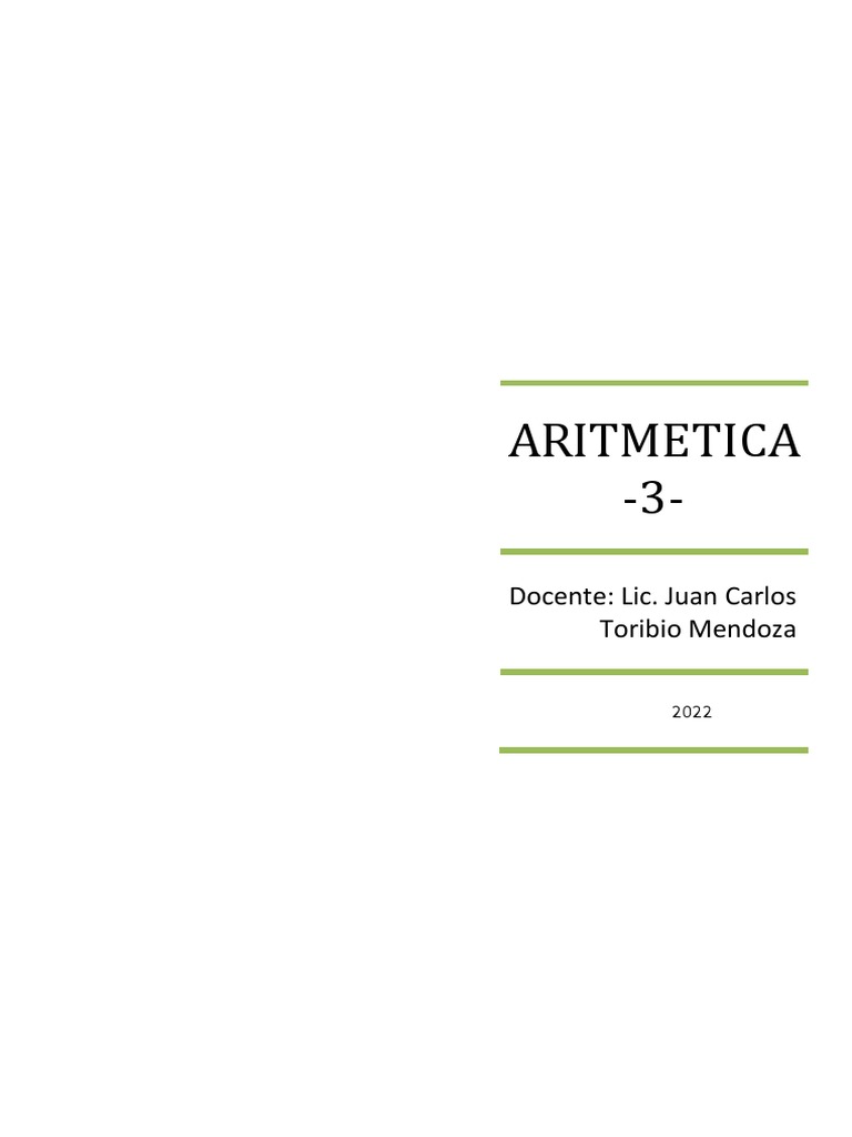 ARITMETICA PDF