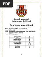 Folio Geografi Tingkatan 2 - Komposisi Penduduk Dengan Jenis Pekerjaan