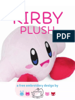 Kirby Plush Embroidery Instructions