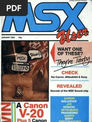 ARIA The ANIMATION Navigation.1-6 セット MSX User - Vol 1 No 2 - Jan 1985 | PDF | Office Equipment