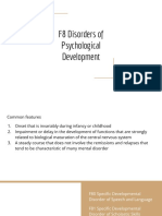 F8 Disorders of Psychological Development