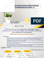Rancangan Simplifikasi PPH 21 - DJP