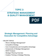 Topic 2 - Strategic Management and Quality Management