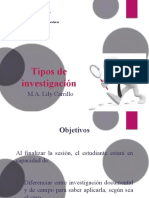 2. Tipos de investigación