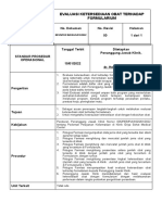 SPO Evaluasi Ketersediaan Obat Terhadap Formularium