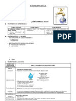 sesión de aprendizaje el agua