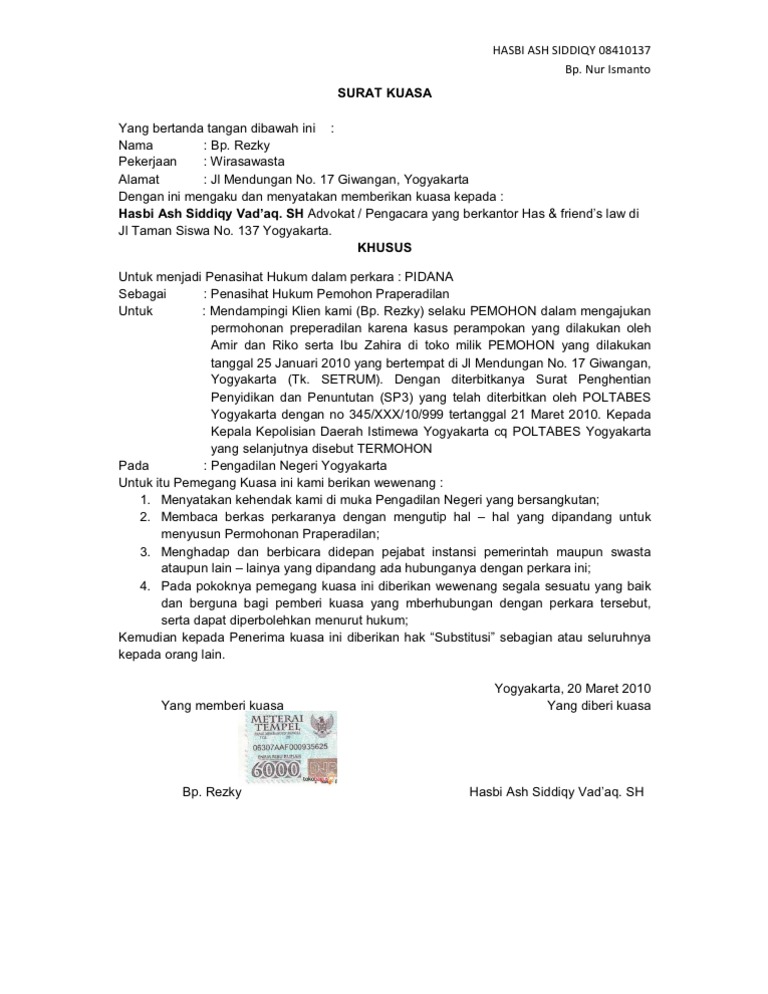 Contoh Surat Wasiat Kepada Anak Angkat Pdf
