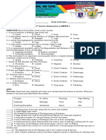 MAPEH 7 3rd Quarter Examination Sample