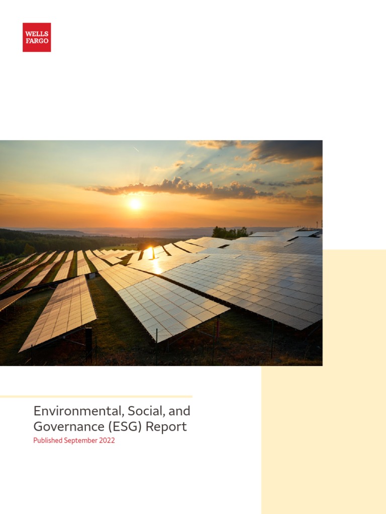 Environmental Social Governance Report | PDF | Sustainability | Waste