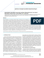 Undergraduates' Lived Experience of Project-/problem-Based Learning in Introductory Biology