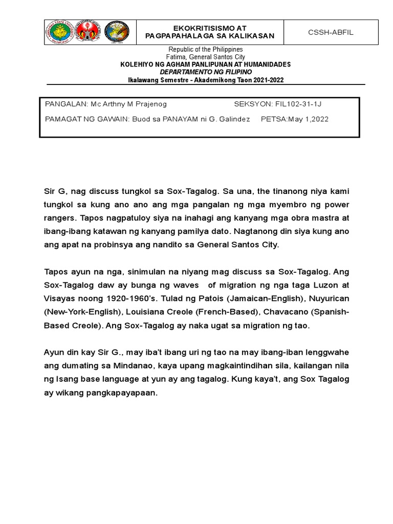 Buod Example A) Comparison Of The Self Di†usion Coefficients, D , Of