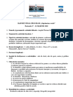 Raport de Evaluare A Activitatii