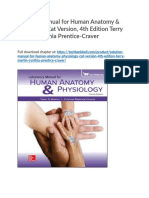 Solution Manual For Human Anatomy Physiology Cat Version 4th Edition Terry Martin Cynthia Prentice Craver
