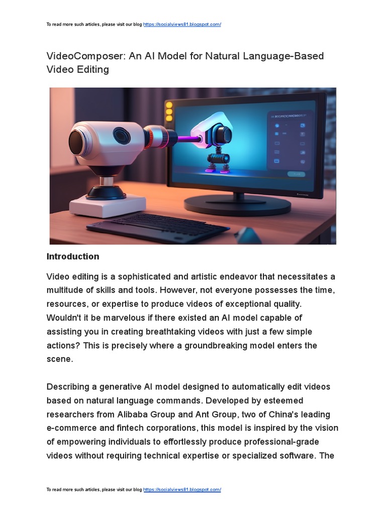 AI Model for Natural Language Video Editing | PDF