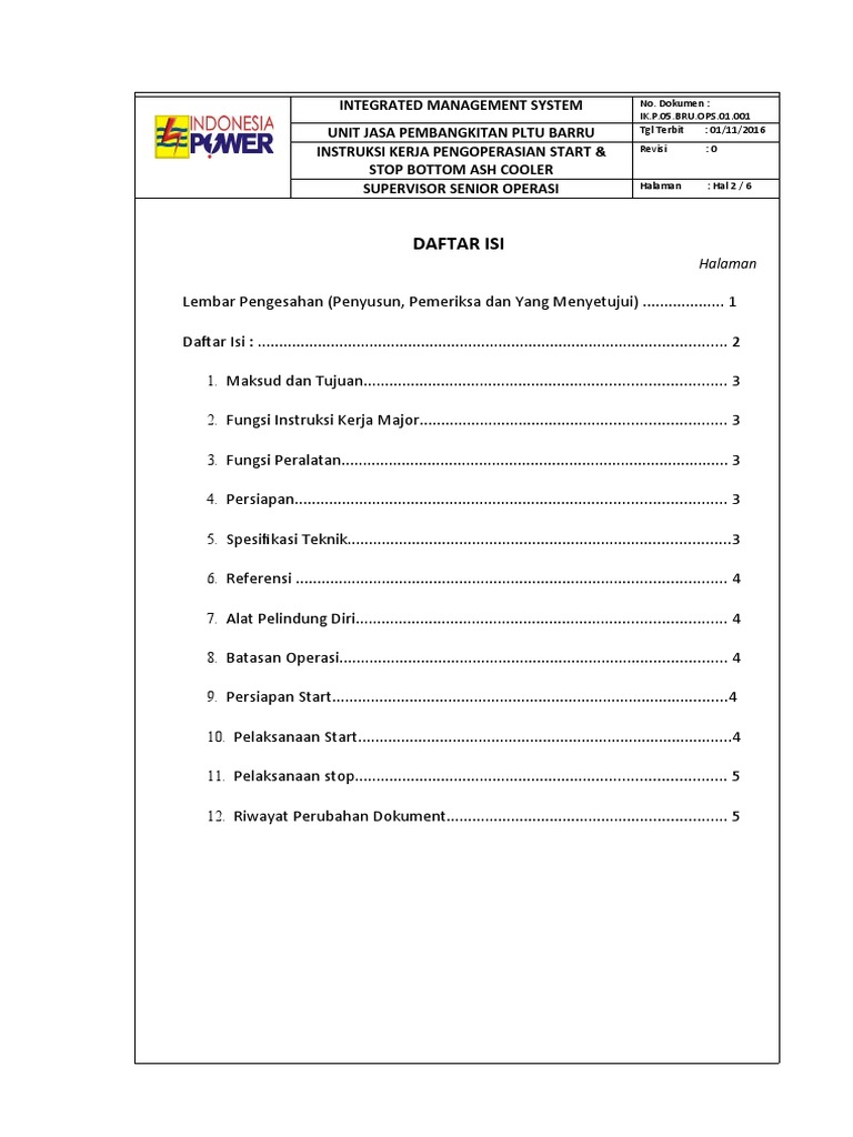 Instruksi Kerja | PDF