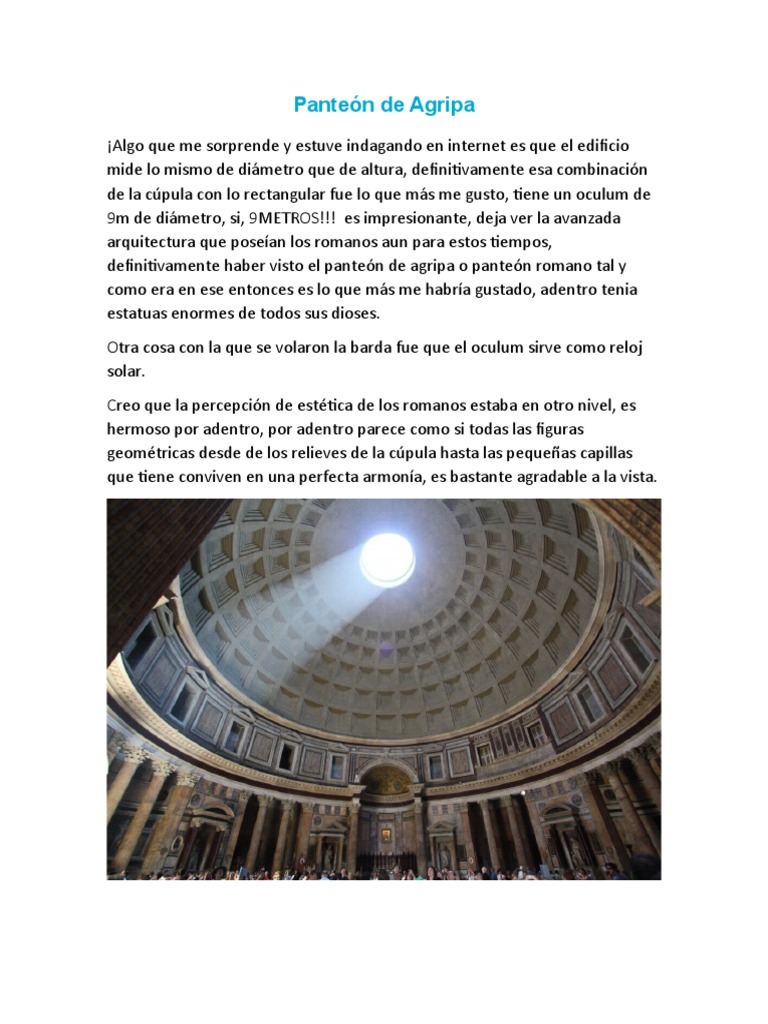 Panteón de Agripa | PDF | Pinturas | Color