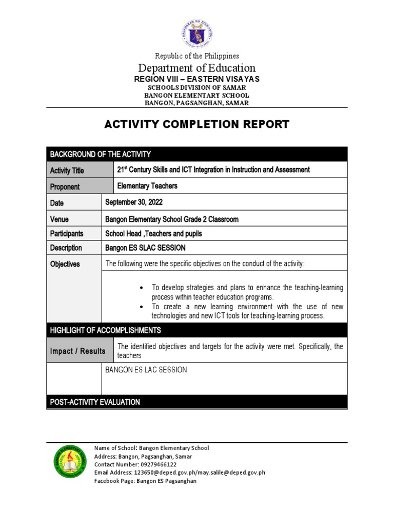 21st Century Skills & ICT Integration Report | PDF