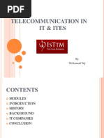 Telecommunication in It & Ites: by M.Kamal Tej