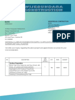 Icbt & DCL Superplst Quotation - Material & Labour Charges 5-WC