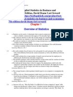Test Bank For Applied Statistics in Business and Economics 7th Edition David Doane Lori Seward