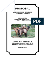 Proposal Permohonan Bantuan Ternak Kambing Karya Bersama