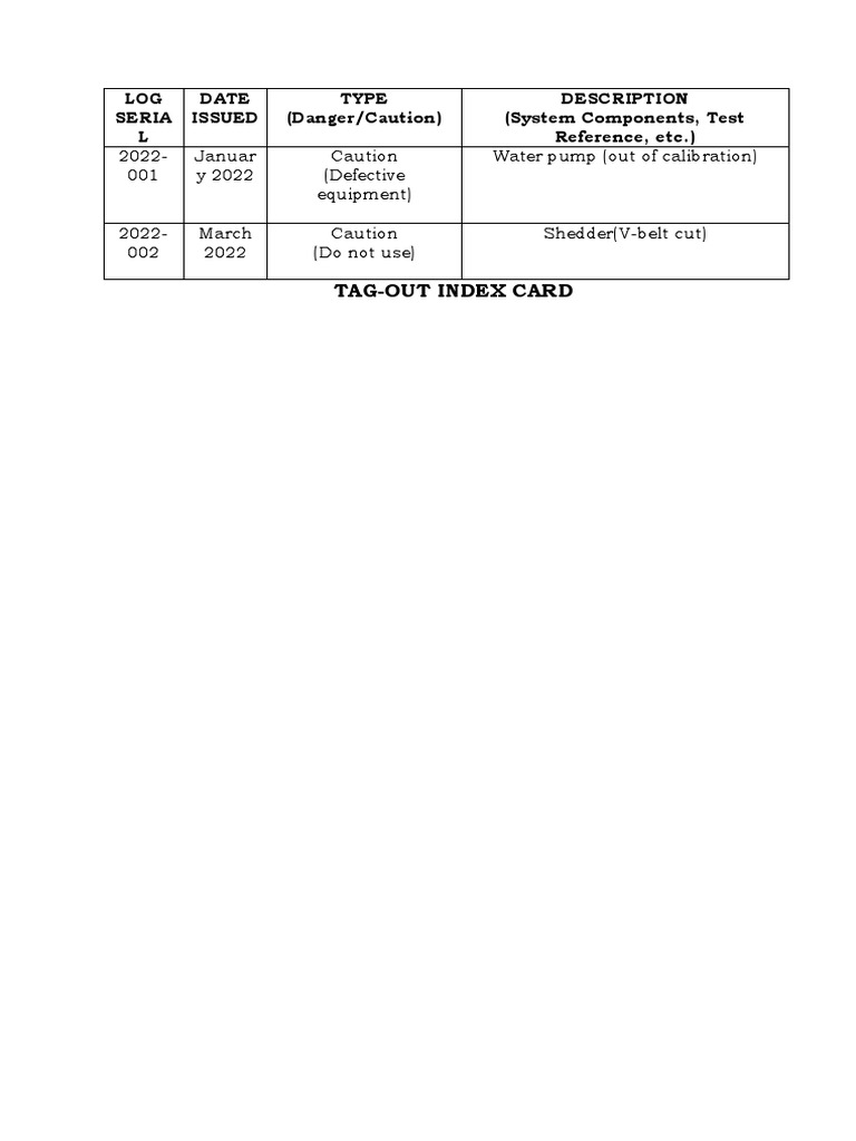 6_Tagout Index Card PDF