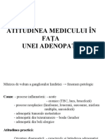 Atitudinea medicului in fata unei adenopatii