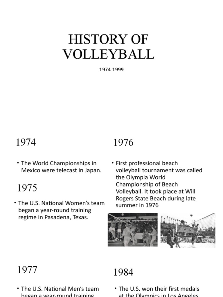 History of Volleyball (19741999) PDF