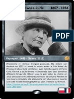 Nobel Women Collectible Cards French Version