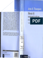 Mezzi Di Comunicazione e Modernità - J.B.Thompson - CAPITOLO 3