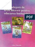 Culegere de Texte Literare Pentru Educarea Limbajului - Compressed