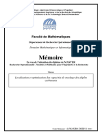 Master-Localisation Et Optimisation Des Capacités de Stockage Des Dépôts