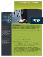 Proximus HR Solutions-Company Brochure
