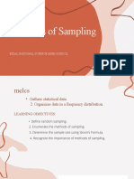 Methods of Sampling