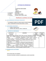 D4 A1 SESION Planificamos y Escribimos Una Noticia