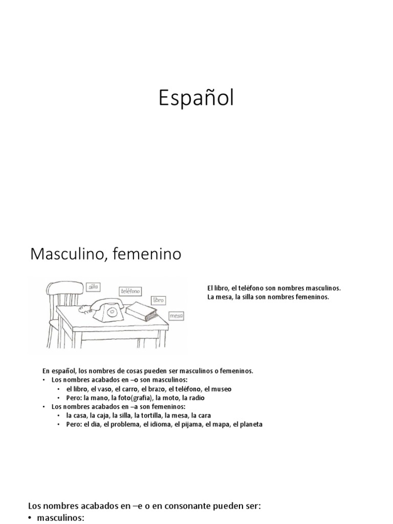 Español A1 Pdf Tipología Lingüística Ciencia Cognitiva