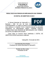 Valença: Concurso Público 01/2023