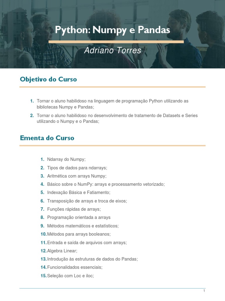 Python Numpy Pandas | PDF