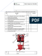 Checklist for Equipment Inspection Fire Extinguisher