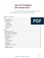 FAQ EAF 2023_élèves_écrit Et Oral_2023