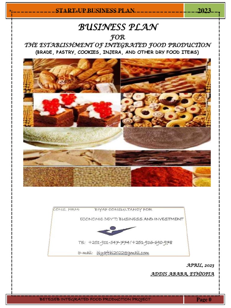 25. FEASIBILITY STUDY FOR INTEGRATED FOOD PRODUCTION IN ETHIOPIA | PDF
