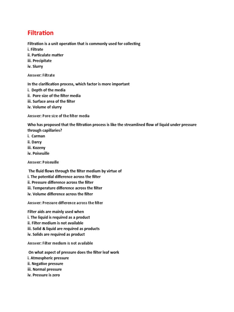 MCQ Sohel Sir PDF Distillation Filtration