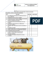 Checklist For Equipment Inspection Air Compressor Portuguese