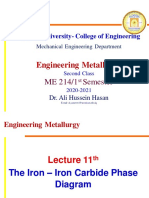 Engineering Metallurgy: Misan University-College of Engineering