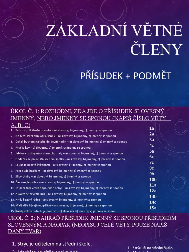 Podmět | PDF