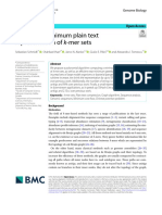 Matchtigs: Minimum Plain Text Representation of K-Mer Sets